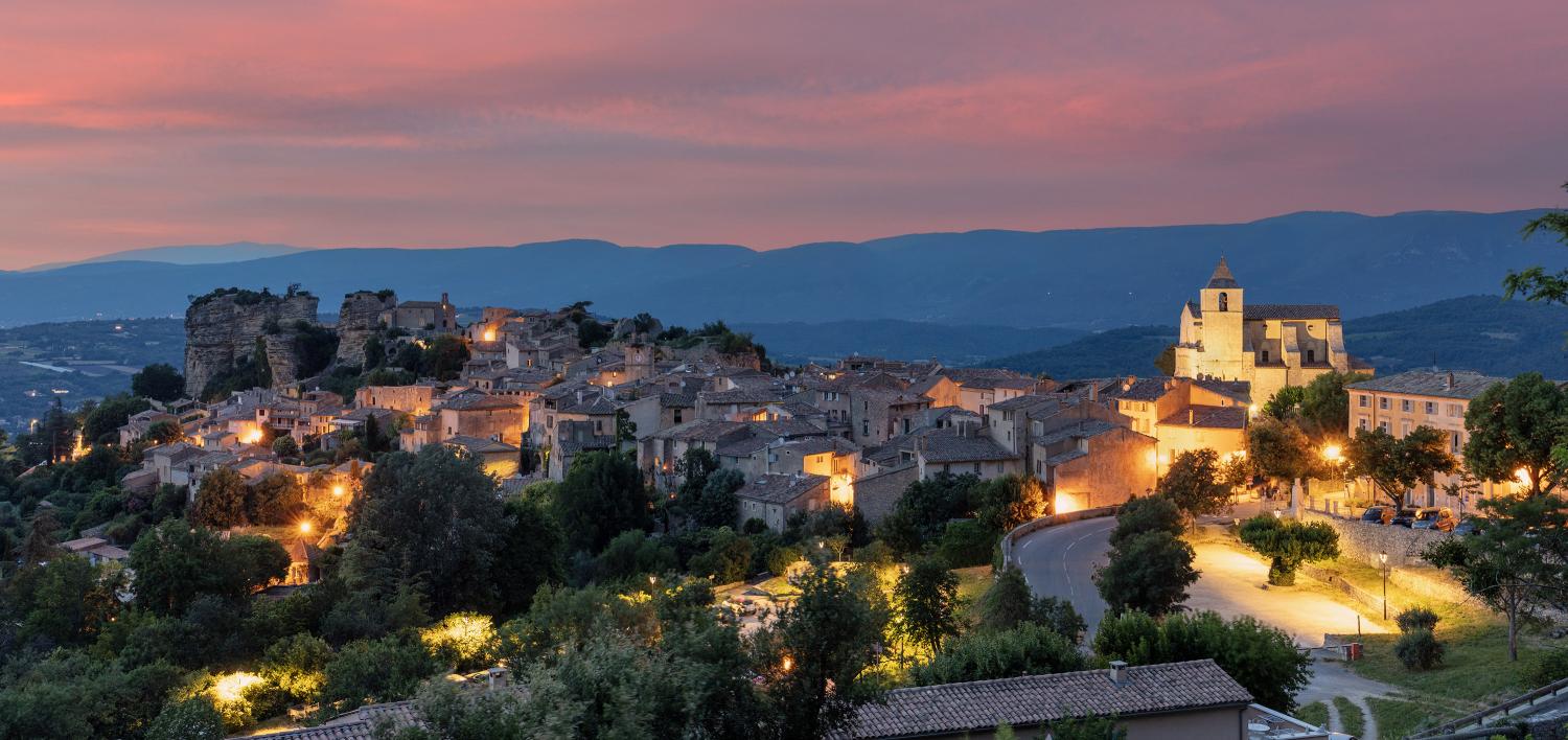 Saignon after sunset