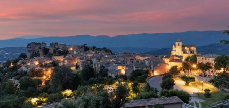 Saignon at sunset