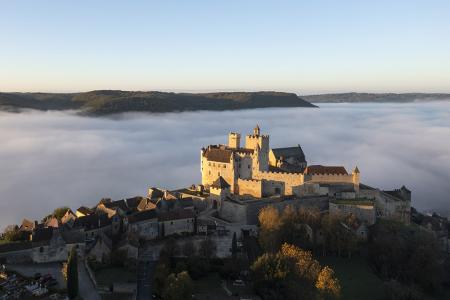 Chateau Beynac in the mist