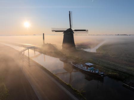 Windmill at dawn