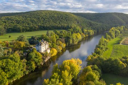 Chateau de la Treyne on the Dordogne river, Lot, France