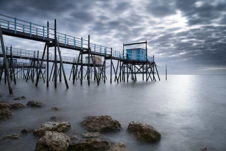 Carrelet, Talmont-sur-Gironde, Gironde estuary, France