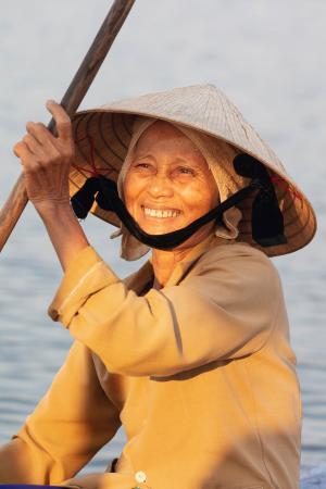 Vietnamese fisherwoman