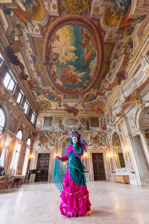 Colourful costume in the palace