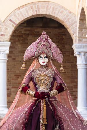 An Indian costume at the Venice Carnival