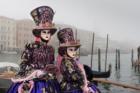 Costumes in the fog