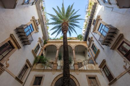 Courtyard in Palermo, Sicily