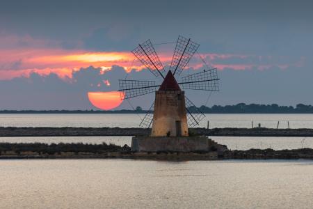 Salts pan, Marsala, Sicily