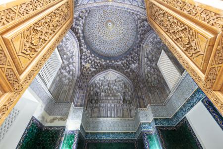 Mosque interior, Samarkand, Uzbekistan