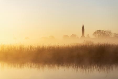 Church in the mist