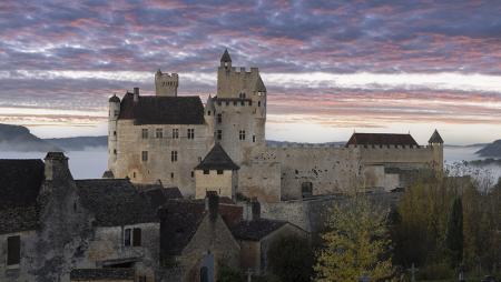 Chateau Beynac at sunset