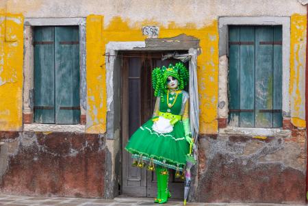 Green lady on Burano